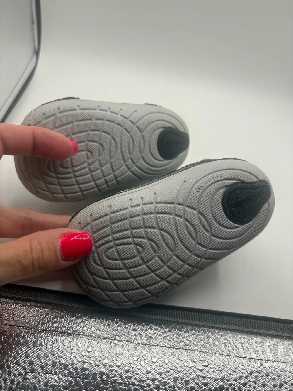 Stride rite  Black and White Velcro Toddler Sneakers 3.5
